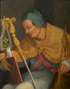 Heiliger Ambrosius, Erzbischof von Mailand von Abraham Bloemaert