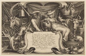 Titelseite, "Die Bauernhaus- und Landschaftsserie" von Abraham Bloemaert