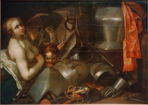 Venus und Amor in der Schmiede des Vulkan von Abraham Bloemaert