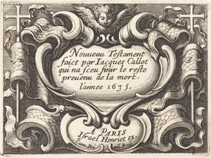 Frontispiz für Callots "Das Neue Testament" von Abraham Bosse