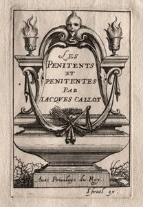 Les Pénitents: Frontispiz von Abraham Bosse