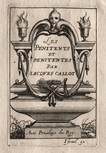 Les Penitents: Frontispiz von Abraham Bosse