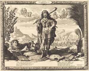 Ludwig XIII. als Herkules von Abraham Bosse