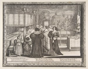 Rückkehr von der Taufe, 1633 von Abraham Bosse