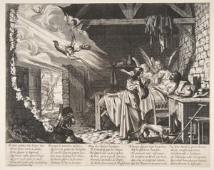 Der Tod des Lazarus, 1620-76 von Abraham Bosse