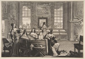 Die törichten Jungfrauen im Gespräch, ca. 1635