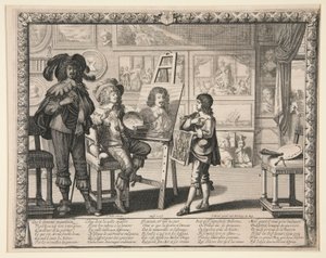 Der Maler in seinem Atelier, aus der Serie Künstler in ihren Ateliers