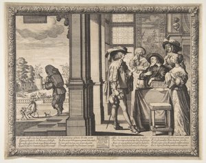 Der verlorene Sohn verlässt das Haus, ca. 1636