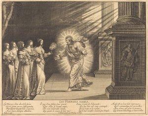 Die klugen Jungfrauen mit ihren Lampen von Abraham Bosse