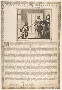 Antwort der jungen Dame auf den Brief des Kapitäns, ca. 1636