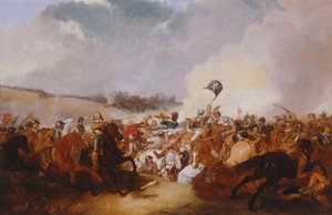 Cromwell führt Truppen in die Schlacht