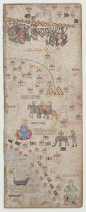 Katalanischer Atlas, Blatt 10 von Abraham Cresques
