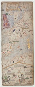 Katalanischer Atlas, Blatt 6, 1375 von Abraham Cresques