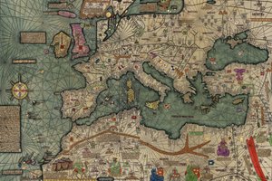 Nordafrika, Europa und der Nahe Osten aus dem Katalanischen Atlas