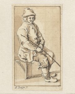 Sitzender Mann von Abraham Delfos