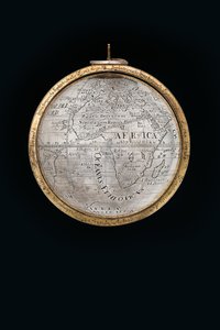 Zwei außergewöhnliche terrestrische und himmlische Globen, unterstützt von Herkules und Atlas, Augsburg, 1697-99 von Abraham Drentwett
