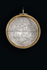 Zwei außergewöhnliche terrestrische und himmlische Globen, unterstützt von Herkules und Atlas, Augsburg, 1697-99