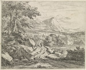 Weg entlang der Felsen
Landschaften (Serientitel) von Abraham Genoels