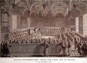 Erste der Französischen Revolution: Außerordentliche Sitzung von Ludwig XVI. im Schloss von Versailles, 19. November