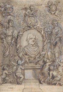 Entwurf für eine Titelseite, 17. Jahrhundert von Abraham Jansz van Diepenbeeck