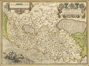 Karte - Terra Sancta, 1584 von Abraham Ortelius