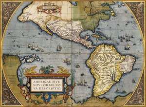Eine Karte von Amerika, 1612