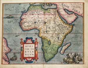 Eine neue Karte von Afrika von Abraham Ortelius