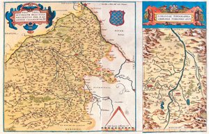 Region-a: Centre, Burgund, Auvergne, Limousin Region-b: Auvergne, Frankreich von Abraham Ortelius