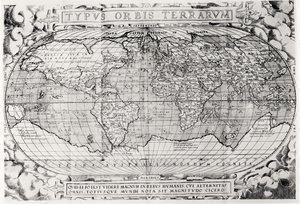 Typus Orbis Terrarum, Weltkarte, 1577