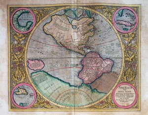 Weltkarte von Abraham Ortelius (1527-1598)