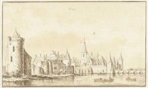 Ansicht der Stadt Gennep von Abraham Rademaker