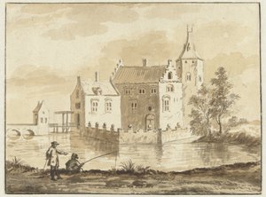 Das Haus Munniekenhof bei dem Dorf Grijpskerk in Walcheren von Abraham Rademaker