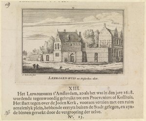 Leprosen-Haus in Amsterdam 1608 von Abraham Rademaker
