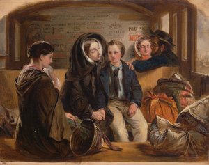 Zweite Klasse - Der Abschied. So trennen wir uns reich an Trauer, arm im Abschied, 1855