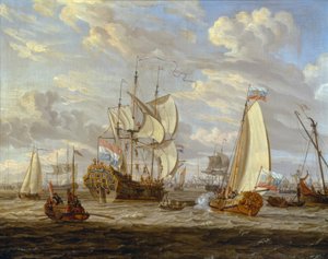 Peter der Große besichtigt das Schiff Peter und Paul von Abraham Storck
