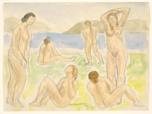 Badende (oder Figuren) von Abraham Walkowitz