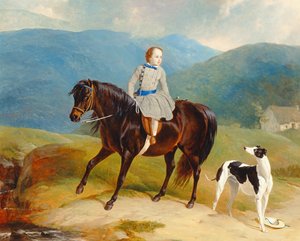 Master Edward Coutts Marjoriebanks auf seinem Pony, ca. 1851