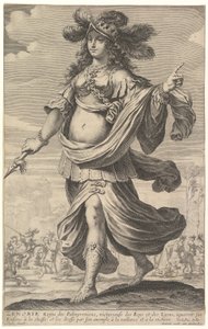 Zenobia, eine Illustration aus Pierre Le Moynes 