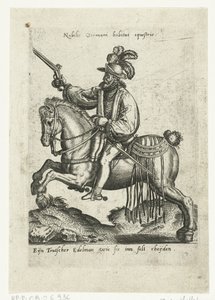 Deutscher Reiter mit Pistole von Abraham de Bruyn (attributed to)