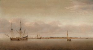 Ansicht von Hoorn, um 1650 von Abraham de Verwer