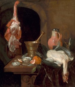 Vorbereitungen für eine Mahlzeit von Abraham van Beijeren