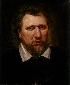 Benjamin JONSON, Porträt ca. 1617 von Abraham van Blyenberch