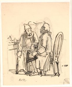 Der heilige Augustinus?, dessen Kleider von einem Putto zerrissen werden von Abraham van Diepenbeeck