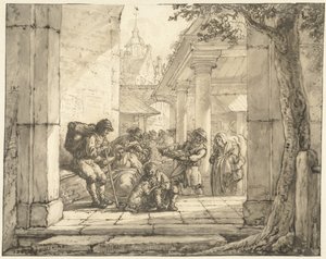 Markt in einer Stadt