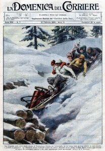 Eine Tragödie im Schnee: Auf der Straße von Vordenburg in der Steiermark wurde ein Bobschlitten in einer Schlucht gefunden. Der Fahrer wurde getötet, als er gegen einen Baum prallte. Der Schlitten lief weiter, bis er auf einen Holzstapel traf. Einer der Pa