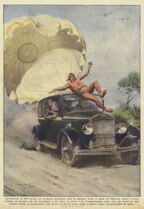 In einer Höhe von 800 Metern, ein Kunstflieger, bekannt in Spanien als Roter Teufel