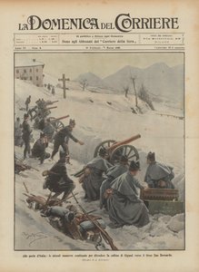 An den Toren Italiens, die aktuellen kombinierten Manöver zur Verteidigung des Hügels von Gignod in Richtung Großer Sankt Bernhard von Achille Beltrame