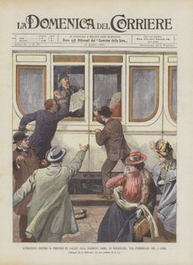Attentat auf den Prinzen von Wales am Nordbahnhof von Brüssel am Nachmittag des 4. dieses Monats von Achille Beltrame