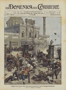 Attentat auf Sultan Abdul Hamid während des Selamlik in der Hamidie-Moschee in Konstantinopel