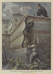 Kühne Flucht von drei Gefangenen aus dem Gefängnis von Torre del Greco in der Nähe von Neapel von Achille Beltrame